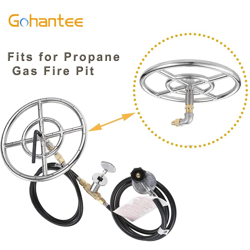 gohantee 1/2" Propane Air Mixer Fire Pit Air Mixer Fits