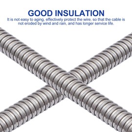 Mikikit Cable Protector Marine Hose Automotive Wire Black Hose Pipe Cover Cable Management Sleeve Cable Cover Black Cable Protection Tube Wire Cable Protection Hose