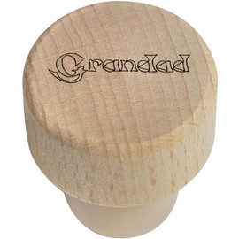 19mm 'Grandad' Wooden Bottle Stopper/Cork (BS00006600)