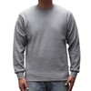 PRO 5 Mens Casual Long Sleeve Thermal, Large, Heather Grey