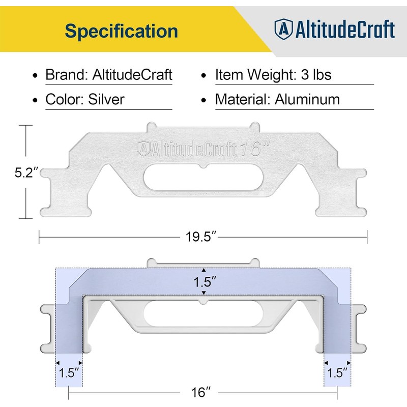 AltitudeCraft Framing Tools - 16″ Framing Stud Layout Tool, Stud