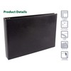 Better Office Products 7 Ring Executive Check Binder with Zipper
