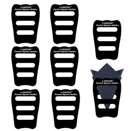 LADIZIO Pocket Square Holder, Pocket Squares for Men, Accessories for Men’s Square Scarf, Suits, Tuxedos, Vests and Dinner Jackets 1/2/3/5/8 Pack Assorted