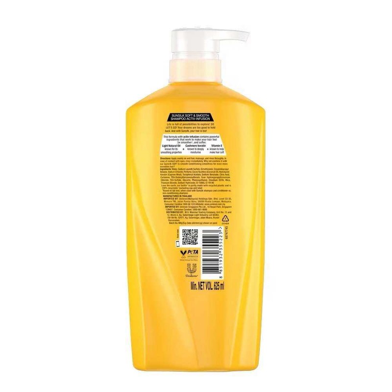 { Ready stock big promotion }sunsilk shampoo 650Ml STRENGTH &