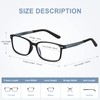 EASY READ 2 Pairs Sporty Style Reading Glasses for Men，Rectangular