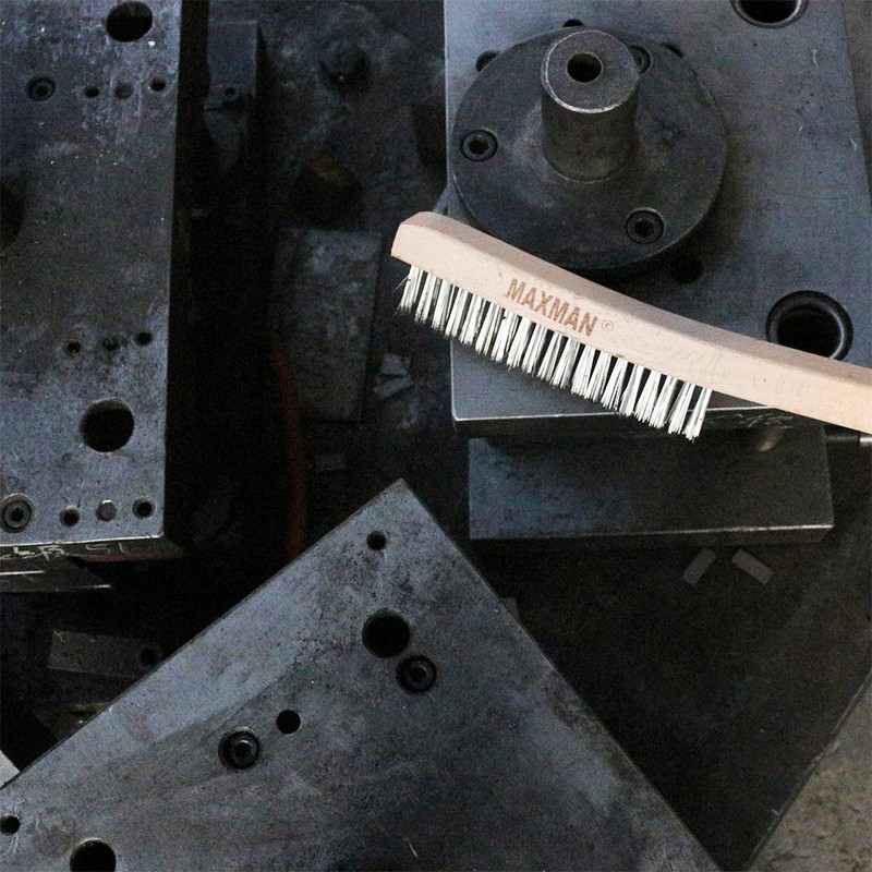 MAXMAN Wire Brush, Heavy Duty Stainless Steel Wire Brushes for