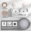 LUXEAR 4 Pack Shower Caddy Set - Suction Cup Shower