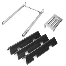 BBQration Grill Parts for Weber Spirit II Grill Replacement Parts, 7635 Flavorizer Bars, 69785 Grill Burner and Heat Deflector for Weber Spirit 2 Grill Parts, for Weber Spirit E210 E220 S210 S220