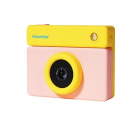 VisionKids Vision Kids HappiCAMU T4 Pink Happicam T4 Toy Camera, Children's Camera, 49 Megapixels, Video, 4/InIPS Touchscreen, Kids Camera, Selfie, Wifi, Japanese Instruction Manual, Present, Pink