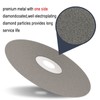 DZQ 6Pcs Diamond Flat Lap Wheel Disc Arbor Hole 8"