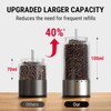 TempPro 100ml Electric Salt and Pepper Grinder Set Rechargeable, Automatic
