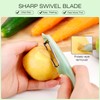 Senbowe Upgrade Potato Peeler for Kitchen, 6PCS Stainless Steel Vegetable