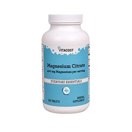 Vitacost Magnesium Citrate - 400 mg - 240 Tablets