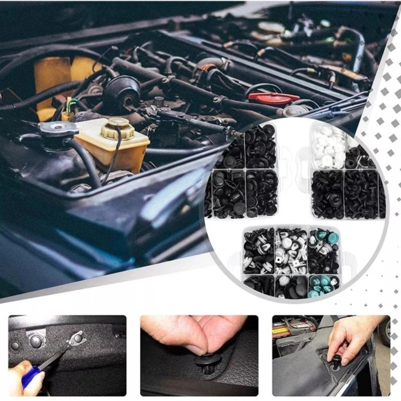 Unbranded 1000PCS Car Push Retainer Clips Automotive Fasteners Bumper Clips