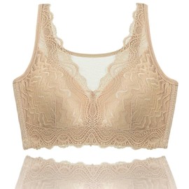 LIUCHXILI Mastectomy Bra Post Surgery Bra for Breast Forms Breast Prosthesis Pocket Bra Women's Everyday Bra 38C SK Nude