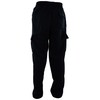 Mens Cargo Sweatpants with Drawstrings (4XL, 652-BLACK)