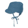 Sterntaler Baby Boys' Reversible Peaked Cap, Blue (Marine 300)