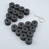 DERCLIVE 20pcs 17mm Plastic Wheel Bolt Nut Cover Caps with