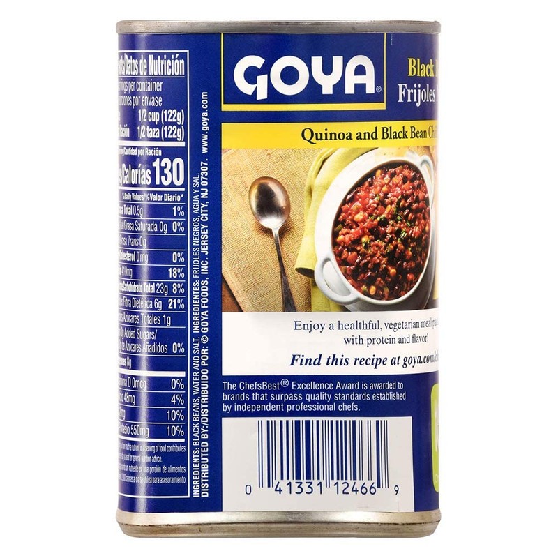 Goya Black Beans Premium, 15.5 Oz (439 g) (Pack of