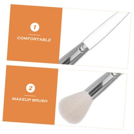 Baluue Elegant Blush Brush and Brush Dual-ended Makeup Brush Set Gentle Bristles for Even Coverage Portable and Easy to Use