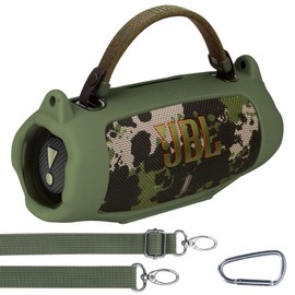 Lebakort Silicone Cover Compatible with JBL Charge 6 Portable Speaker (Squad Green Cover)