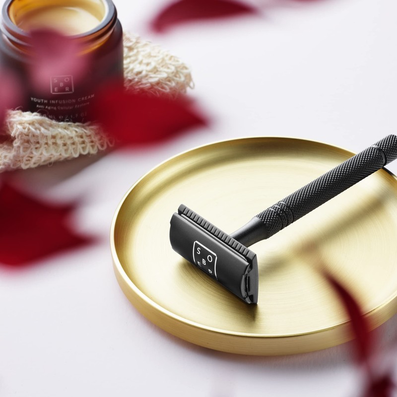 sober® Premium safety razor from Solingen including razor blades, wet