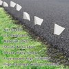 Zozen 50Pack White Marking Flags, Writable | 15x4x5 Inch, Yard