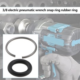 ECSiNG 10 Sets of Impact Wrench Retaining Rings Spanner Ring Replacement Ring Clamp with O-Ring Compatible with 3/8 Inch Impact Wrenches