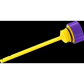 FIGURATI DESIGNS Performance Magnetic Oil Dipstick - Knurled - Purple - Fits M8