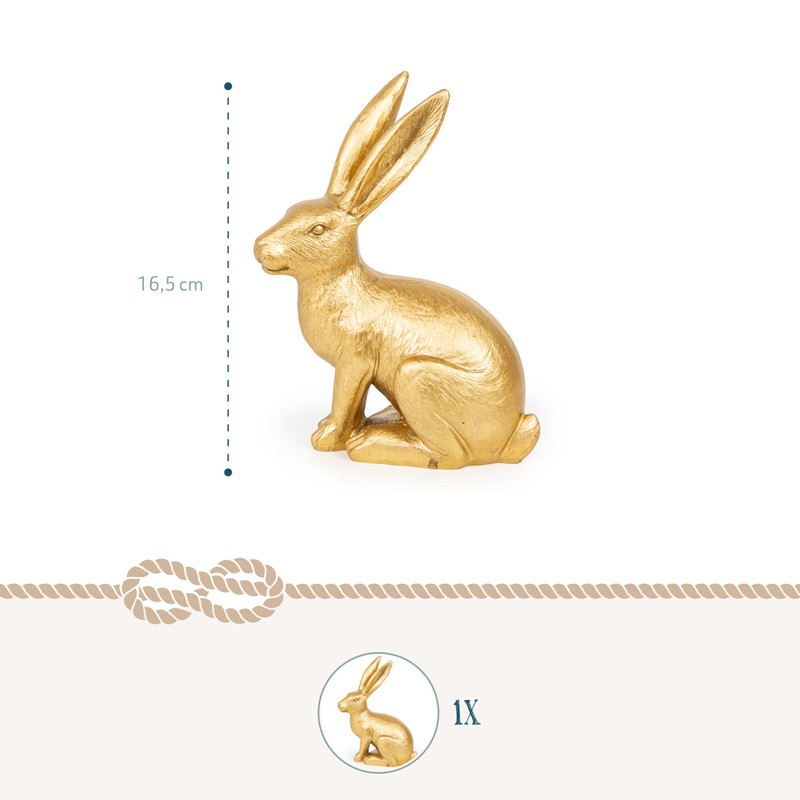 Rabbit figure for standing: large Easter bunny figure, Easter decoration