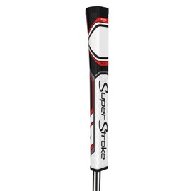 SuperStroke Zenergy TLT Off-Axis Pistol 2.0 Right Hand Putter Grip, Zero-Torque, Lie-Angle-Balanced to help maintain Stability, Control Face Rotation, and Repeat a Smooth, Pendulum-Style stroke, Red