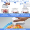 WAFTING Electric Mason Jar Vacuum Sealer Kits for Wide Mouth