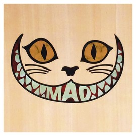 ジャカモウ チシャ猫 MAD CAT ・ギター や ベース 楽器に貼る インレイステッカー (BP) B-299CC-BP