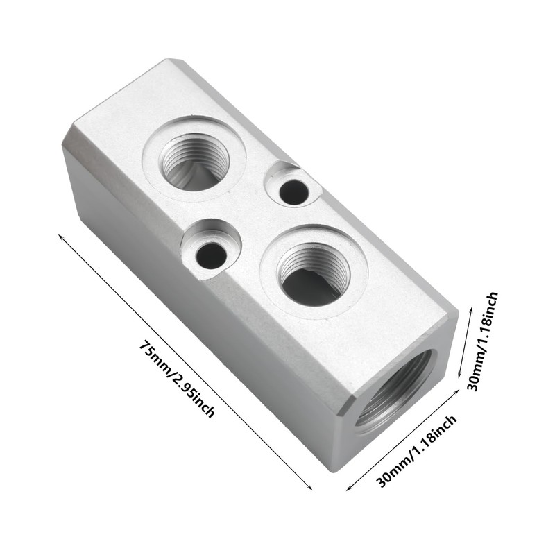 ZZHXSM 2 Way 4 Port Air Splitter Air Compressor Coupler