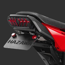 HAZAWA Grom Integrated Tail Light with Turn Signal Sequential Led SMD Motorcycle Taillight assembly Flowing Compatible with Honda Grom 2014-2022 2020 MSX125 SF CBR650F/R CTX700 CTX700N(Red lens)