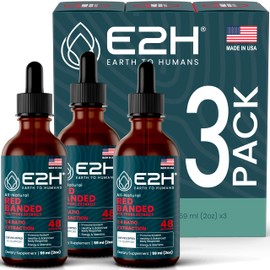 E2H Red Banded Polypore Extract - Mushroom Supplement Formula for Immune Support, Digestive Health, Energy and Natural Immunity Boost - Non-GMO, Vegan (3 Bottles)