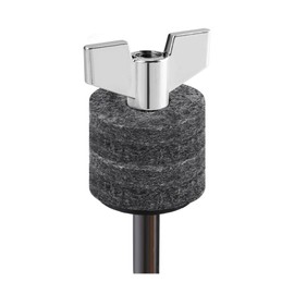 23 Pieces Cymbal Replacement Accessories, Includes Cymbal Stand Felts, Drum Cymbal Felt Pads, Wing Nuts, Washers, Cymbal Sleeves and Drum Key - Gray