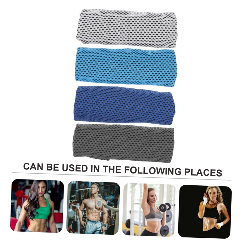SUPVOX Breathable Towel Set 4pcs Quick-Drying Cooling Towels for Outdoor