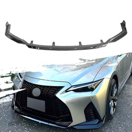 HHENGYISOUL Front Bumper Lip Chin Spoiler Fit for 2021-2022 Lexus IS350 IS500 F-Sport V-Style,Painted Black Front Bumper Lip Compatible with 2021-2022 Lexus IS350 IS500 F-Sport V-Style, Black