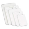 Grunwerg CB-610 Deluxe Polyethylene Cutting Board, White, 15 x 25