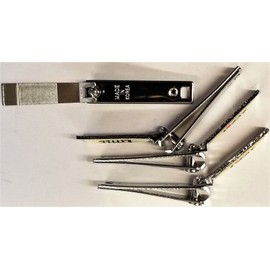 LITTLE BRAND KID'S DELUXE STAINLESS STEEL NAIL CLIPPERS W/FILE FOR INFANT, TODLER, KID'S, BABY, CHILD (MADE IN KOREA) (6)