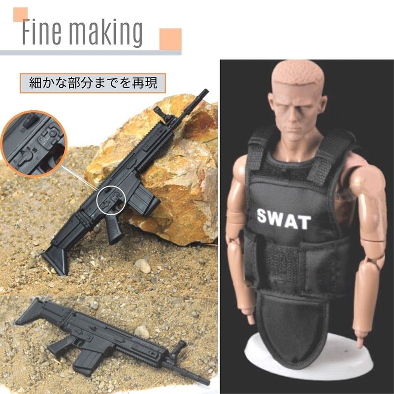 RICHAIR 1:6 Scale, 30 Movable Joints, Special Forces SWAT Complete