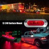 AOXLFU 20PCS Red 12-24V LED Trailer Lights Side Marker Lights