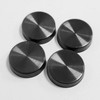 Stainless Steel Black Screw Caps (4 Pcs) - Safety Cover Lids Black 5ea