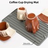 Dish Drying Mat, Silicone Drying Mat for Kitchen Counter, Food