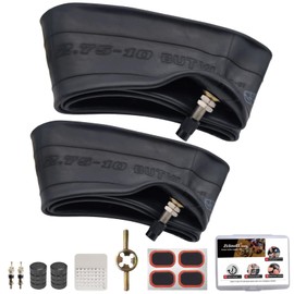 2.50-10 Dirt Bike Tube for Honda Crf50/Xr50 Mini Dirt Bike Yamaha Pw50 Razor Mx650/Mx500 Suzuki Drz70/Jr50 Pit Bike Tires Tube 70/100-10 2.5-10 2.75-10 Inner Tube TR-4 Valve，Heavy Duty