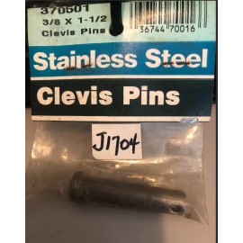 Unbranded Stainless Steel Clevis Pin #370501 3/8 X 1-1/2"