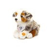 Teddy Hermann 91935 Hund Australian Shepherd Welpe 22 cm, Kuscheltier,