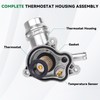 LOREADA Aluminium Engine Coolant Thermostat Housing Assembly 68217305AE for 2017-2025