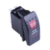 Mintice 12 V Car Red LED Light Illuminated Rocker Switch